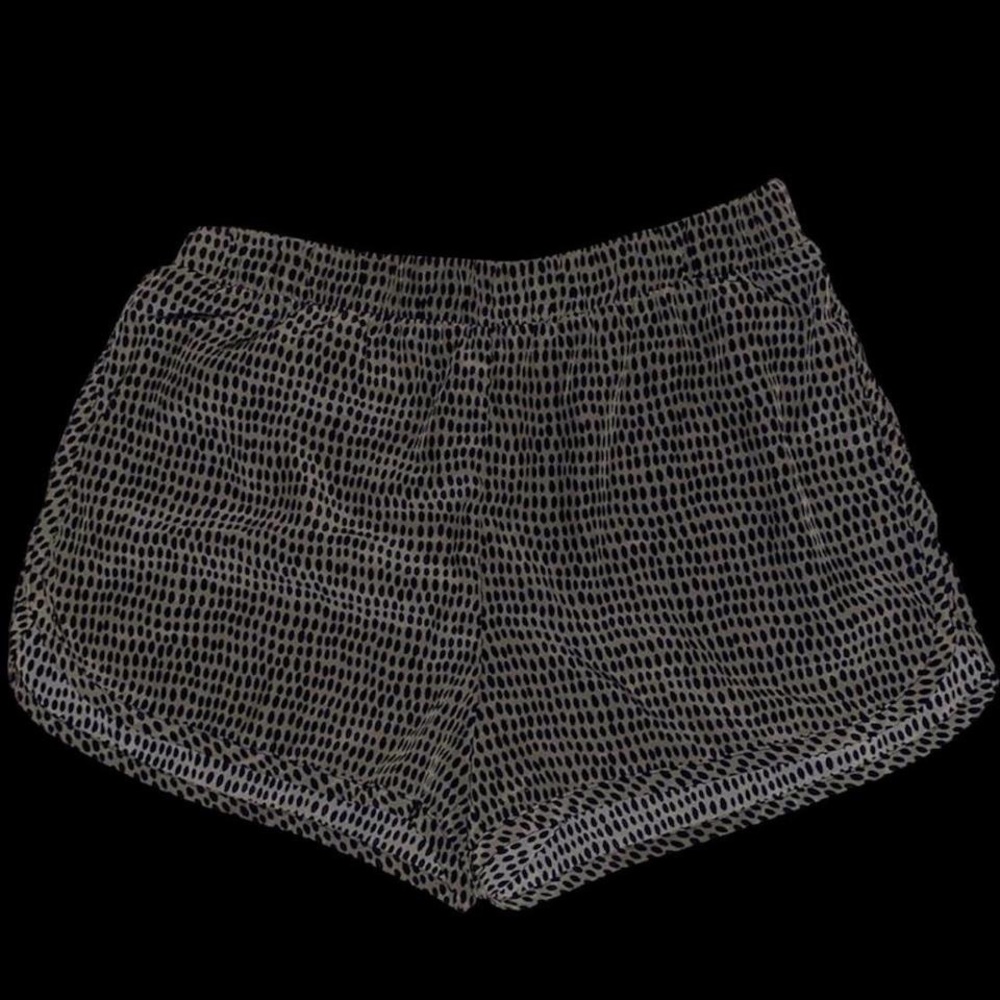 Gray and black dotted shorts